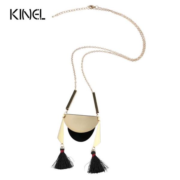 pendant necklaces kinel bohemia tassel long chain necklace gift color gold 2021 fashion sweater statement for women, Silver 
pendant necklaces kinel bohemia tassel long chain necklace gift color gold 2021 fashion sweater statement for women, Silver