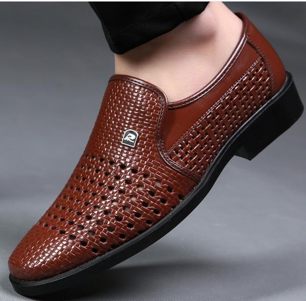 summer male leather sandals breathable sandals for middle-aged mens hollow out business office shoes mens leather sandal y200702, Black
summer male leather sandals breathable sandals for middle-aged mens hollow out business office shoes mens leather sandal y200702, Black