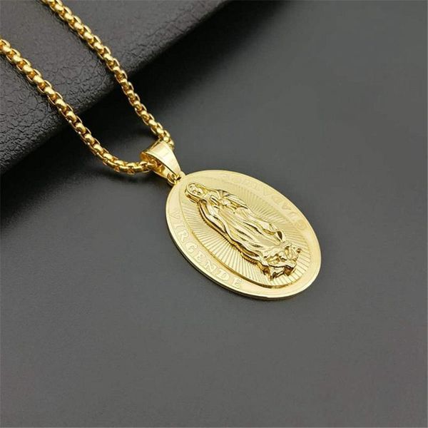 virgin mary pendant necklace for women girls,gold color stainless steel our lady jewelry wholesale colar trendy chain, Silver
virgin mary pendant necklace for women girls,gold color stainless steel our lady jewelry wholesale colar trendy chain, Silver