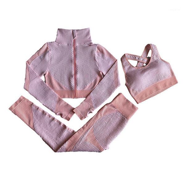 yoga outfits 3pcs/set seamless women sets female gym fitness clothing with zipper sport long sleeve crop high waist sports suits1, White;red
yoga outfits 3pcs/set seamless women sets female gym fitness clothing with zipper sport long sleeve crop high waist sports suits1, White;red
