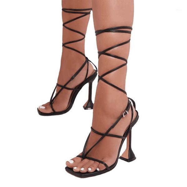 sandals 2021 women gladiator square toe high heels summer party dress cross strap lace-up ladies flip flops shoes 35-421, Black
sandals 2021 women gladiator square toe high heels summer party dress cross strap lace-up ladies flip flops shoes 35-421, Black
