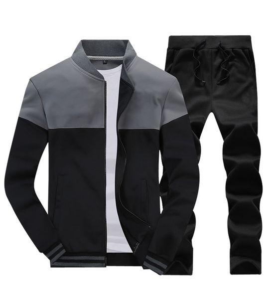 men sets fashion autumn spring sporting suit sweatshirt +sweatpants 2 pieces mens clothing slim male tracksuit, Gray
men sets fashion autumn spring sporting suit sweatshirt +sweatpants 2 pieces mens clothing slim male tracksuit, Gray