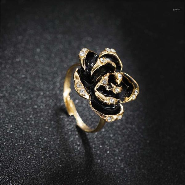 black rose ring with cz micro pave christmas new year party jewelry vintage flower rings for women 2020 new design1, Slivery;golden
black rose ring with cz micro pave christmas new year party jewelry vintage flower rings for women 2020 new design1, Slivery;golden