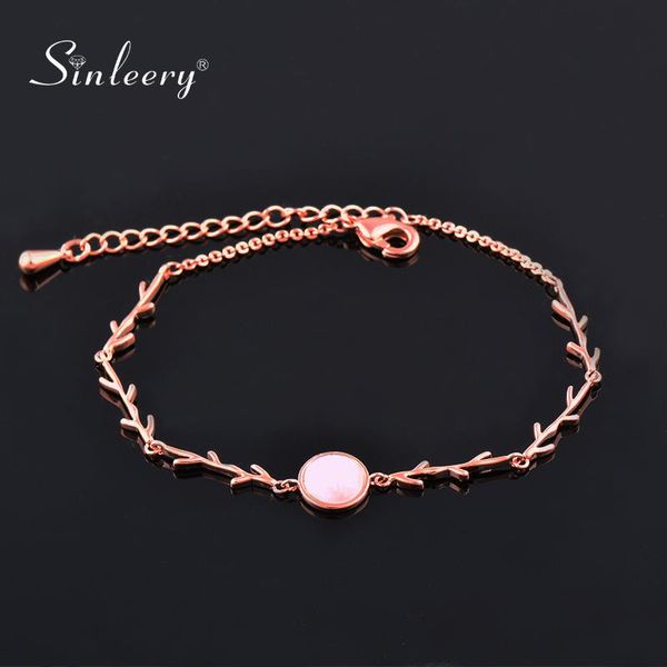 sinleery charm round opal stone branches shaped bracelet for women rose gold color fashion jewelry accessories sl461 sso, Black
sinleery charm round opal stone branches shaped bracelet for women rose gold color fashion jewelry accessories sl461 sso, Black