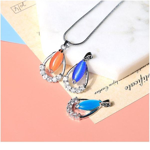 1pc colorful cat's eye gem pendant set with many diamonds crystal shape of water drop meditation healing crystals pa qylnnn, Black
1pc colorful cat's eye gem pendant set with many diamonds crystal shape of water drop meditation healing crystals pa qylnnn, Black