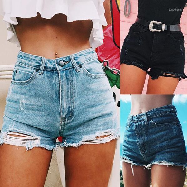 fashion female ripped frayed hole high waist denim shorts summer women lady casual loose streetwear jeans pants with zipper1, Blue
fashion female ripped frayed hole high waist denim shorts summer women lady casual loose streetwear jeans pants with zipper1, Blue