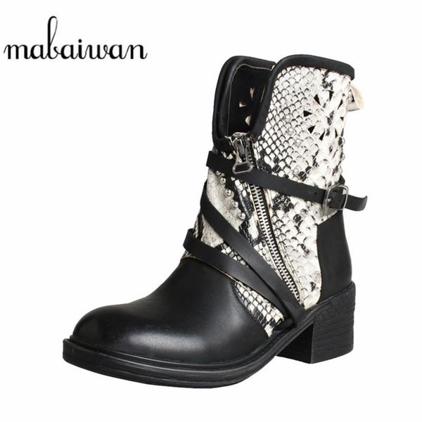 mabaiwan fashion women ankle boots flat platform genuine leather retro shoes women rivet winter autumn zipper female short boots, Black
mabaiwan fashion women ankle boots flat platform genuine leather retro shoes women rivet winter autumn zipper female short boots, Black