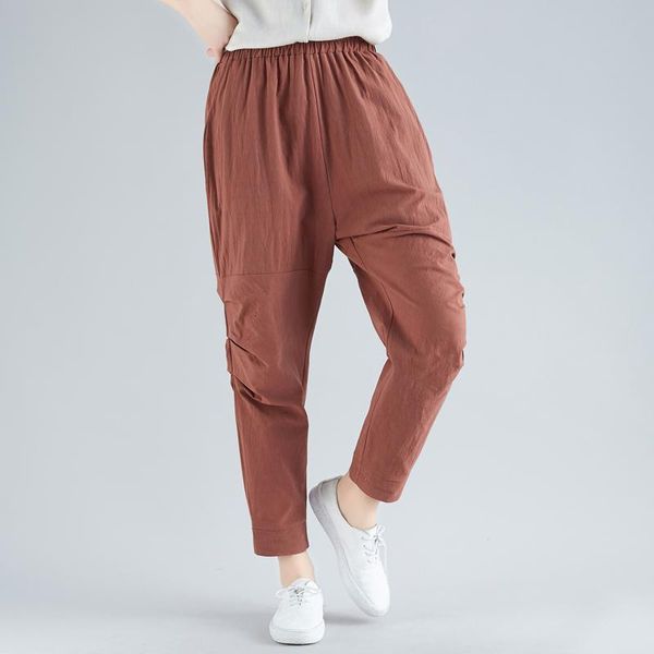 women's women spring summer vintage elastic waist harem pants casual loose cotton linen trousers kg-719, Black;white
women's women spring summer vintage elastic waist harem pants casual loose cotton linen trousers kg-719, Black;white