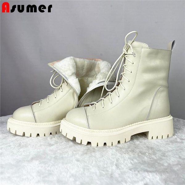 boots asumer size 34-42 100% nature wool winter women warm zip genuine leather botas snow ladies ankle, Black
boots asumer size 34-42 100% nature wool winter women warm zip genuine leather botas snow ladies ankle, Black