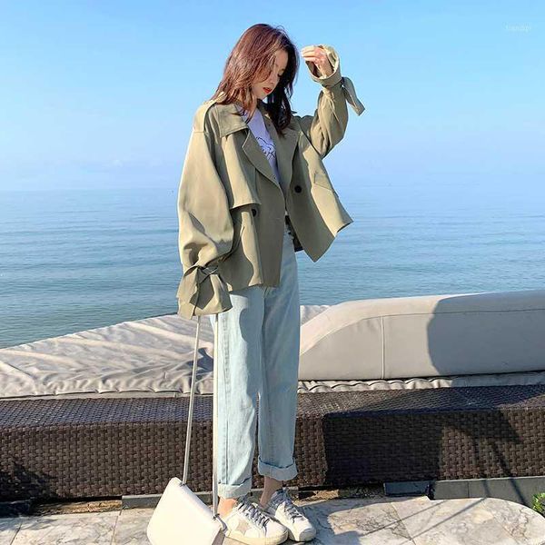 2020 spring and autumn new youth popular solid color thin section short trench coat fashion casual wild lapel green s-xl1, Tan;black
2020 spring and autumn new youth popular solid color thin section short trench coat fashion casual wild lapel green s-xl1, Tan;black