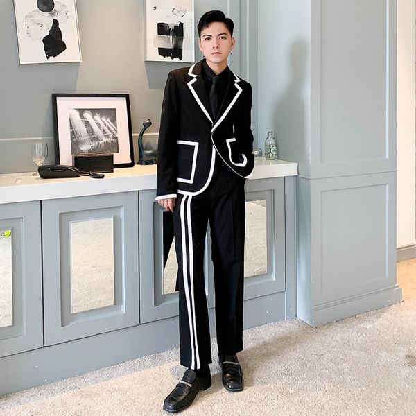 2021 new s-6xl men's autumn winter personal grooming korean staff shredded suits two pieces 51ob, White;black
2021 new s-6xl men's autumn winter personal grooming korean staff shredded suits two pieces 51ob, White;black