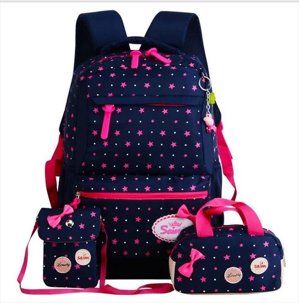 3pcs casual star printing children school bags for girls teenagers backpacks 3 color kids schoolbags, Black;red
3pcs casual star printing children school bags for girls teenagers backpacks 3 color kids schoolbags, Black;red