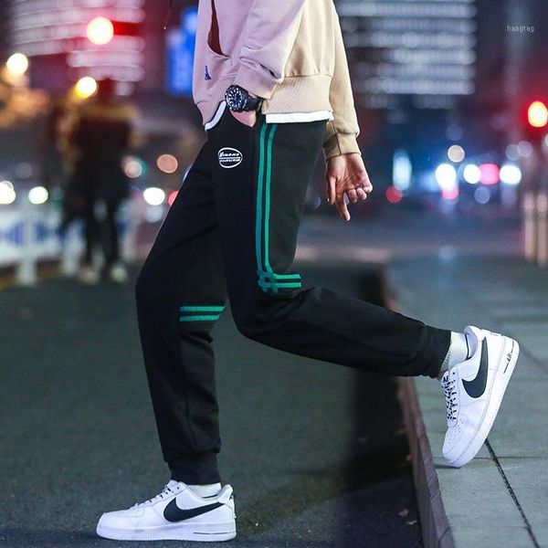 men's cotton sports beam guard pants hip hop mens sweat pants for men men fashion1, Black
men's cotton sports beam guard pants hip hop mens sweat pants for men men fashion1, Black
