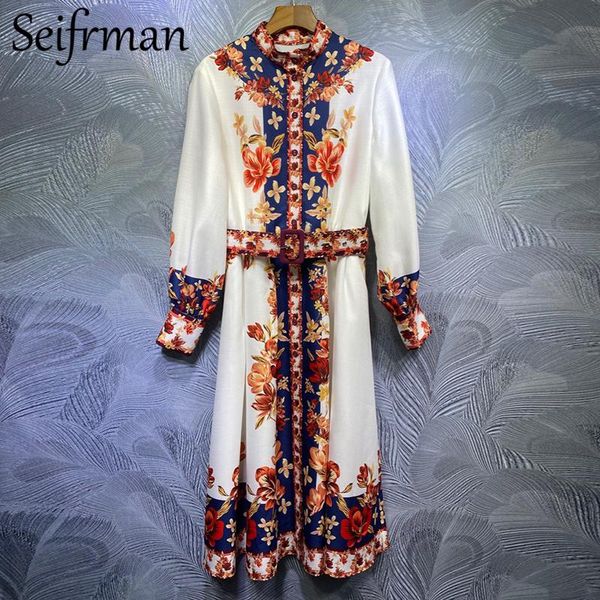 seifrmann women autumn fashion runway party a-line dress lantern sleeve sashes floral print shirts style ladies midi dresses, Black;gray
seifrmann women autumn fashion runway party a-line dress lantern sleeve sashes floral print shirts style ladies midi dresses, Black;gray