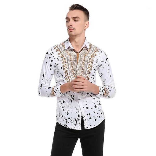 european size spring autumn mens printed floral shirt cotton casual long sleeve male clothes slim comfortable1, White;black
european size spring autumn mens printed floral shirt cotton casual long sleeve male clothes slim comfortable1, White;black