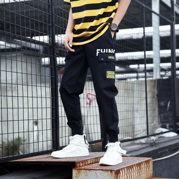 summer straight loose capris korean corset overalls casual fashion brand thin pants men, Black
summer straight loose capris korean corset overalls casual fashion brand thin pants men, Black