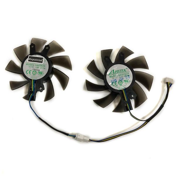 2pcs/set ga82s2h gtx1060 gk-rtx2060 gpu vga cooler fan for kuroutoshikou galakuro gf-gtx1060 kfa2 gtx 1060 video card replace
2pcs/set ga82s2h gtx1060 gk-rtx2060 gpu vga cooler fan for kuroutoshikou galakuro gf-gtx1060 kfa2 gtx 1060 video card replace