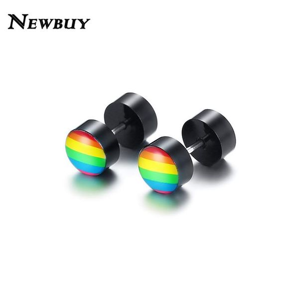 stud cmoonry rainbow color pride earrings for women men stainless steel screw back punk jewelry gift, Golden;silver
stud cmoonry rainbow color pride earrings for women men stainless steel screw back punk jewelry gift, Golden;silver