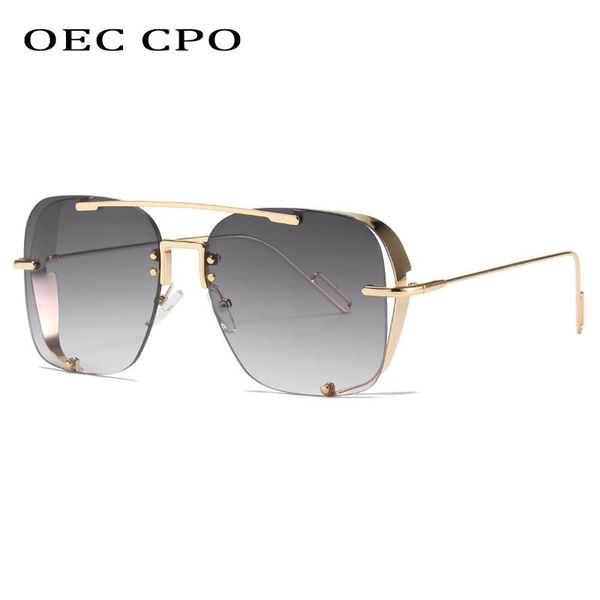 oec cpo men steampunk sunglasses women fashion square sunglasses for men trendy metal rimless eyeglasses uv400 gafas de sol o836, White;black
oec cpo men steampunk sunglasses women fashion square sunglasses for men trendy metal rimless eyeglasses uv400 gafas de sol o836, White;black