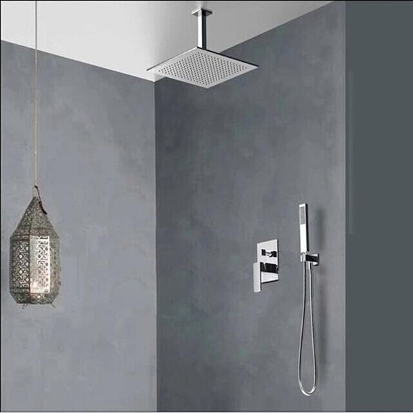 

becola wall chrome shower set. concealed shower faucets. 10 inch rainfall square shower headbath tap mixer wmtspw mywjqq