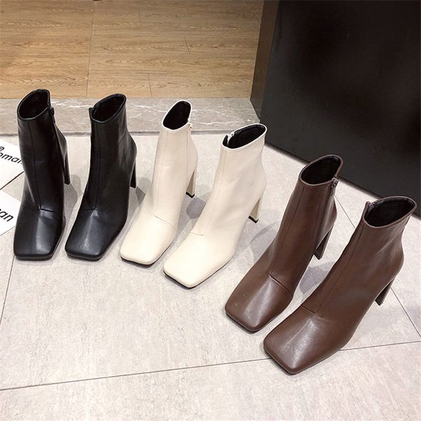 2021 women ankle elegant block high heels, toe chunky foot heels with boots lady winter shoes l5g2, Black
2021 women ankle elegant block high heels, toe chunky foot heels with boots lady winter shoes l5g2, Black