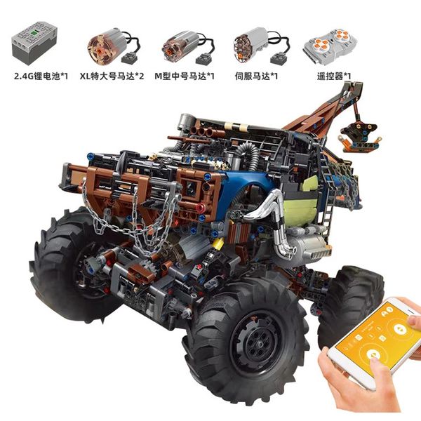 technic rc car toys compatible silver flagship off-road model building blocks truck toy kids birthday gifts
technic rc car toys compatible silver flagship off-road model building blocks truck toy kids birthday gifts