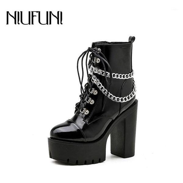 boots ankle strap women rivet chain western zipper platform high heels slim warm shoes for botas1, Black
boots ankle strap women rivet chain western zipper platform high heels slim warm shoes for botas1, Black