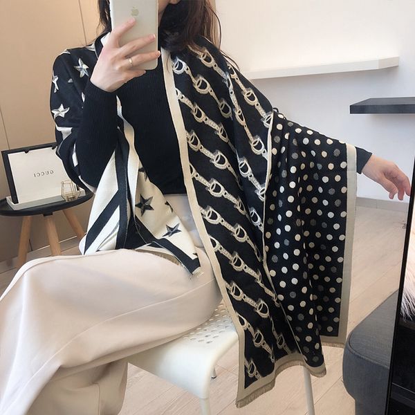 japanese and brand bib shawl 2020 new autumn cashmere stitched geometric scarf neck klwe, Blue;gray
japanese and brand bib shawl 2020 new autumn cashmere stitched geometric scarf neck klwe, Blue;gray