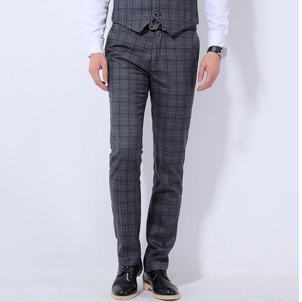 the new 2021 wedding dress men's fashion boutique cotton checked suit pants / men high-end business grid suit pants grey blue1, White;black
the new 2021 wedding dress men's fashion boutique cotton checked suit pants / men high-end business grid suit pants grey blue1, White;black