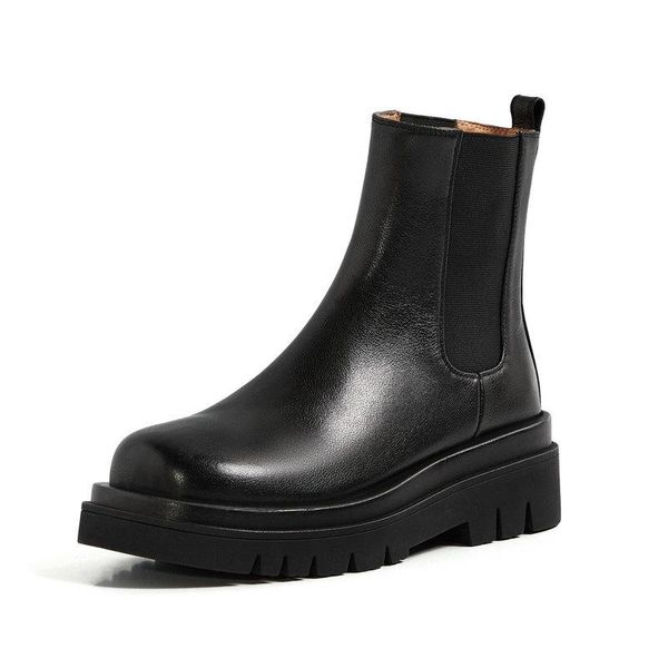 genuine leather motorcycle boots autumn winter flats platform women ankle boots warm chunky heels casual shoes woman, Black
genuine leather motorcycle boots autumn winter flats platform women ankle boots warm chunky heels casual shoes woman, Black