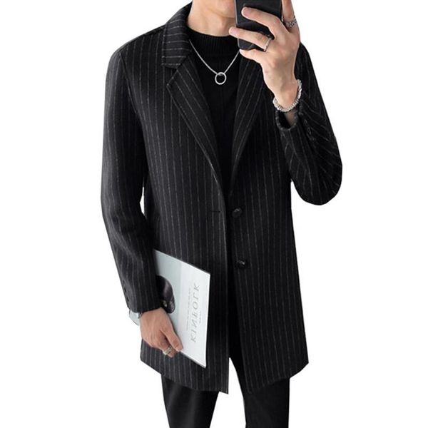 men's fashion business double face woolen trench coat jacket male casual stripe long coats wool blends windbreak, Tan;black
men's fashion business double face woolen trench coat jacket male casual stripe long coats wool blends windbreak, Tan;black