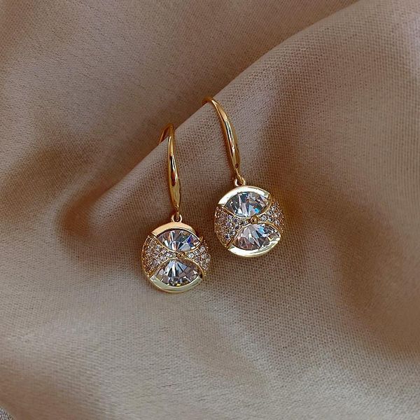 korean temperament geometric round zircon gold pendant earrings for women fashion versatile hypoallergenic statement earrings, Silver
korean temperament geometric round zircon gold pendant earrings for women fashion versatile hypoallergenic statement earrings, Silver