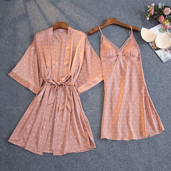 2021 new spring summer sleepwear for women dot female robe sets v neck spaghetti strap short nightdress nightgowns xcnr, Black;red
2021 new spring summer sleepwear for women dot female robe sets v neck spaghetti strap short nightdress nightgowns xcnr, Black;red