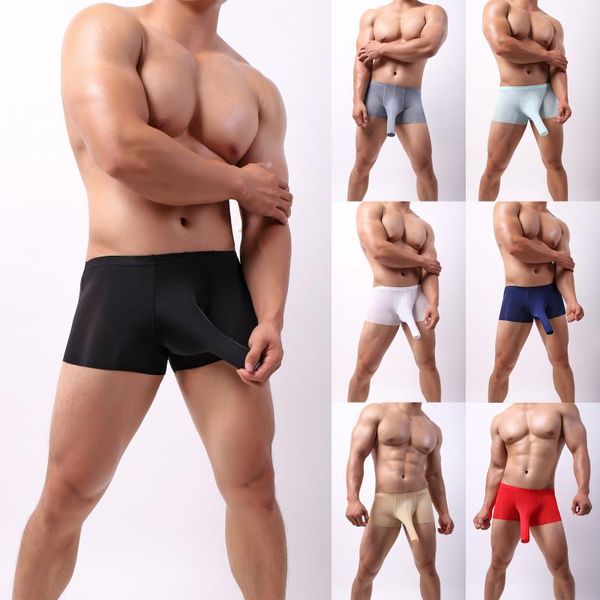 fashionable men's boxer pants u-shaped ice silk traceless elephant trunk underpa breathable comfortable and soft dropshipping, Black;white
fashionable men's boxer pants u-shaped ice silk traceless elephant trunk underpa breathable comfortable and soft dropshipping, Black;white