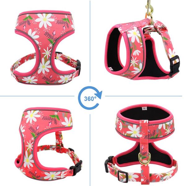 reflective dog harness and leash set fashion printed no pull pet dog harness vest lead leash for small medium la bbysls
reflective dog harness and leash set fashion printed no pull pet dog harness vest lead leash for small medium la bbysls