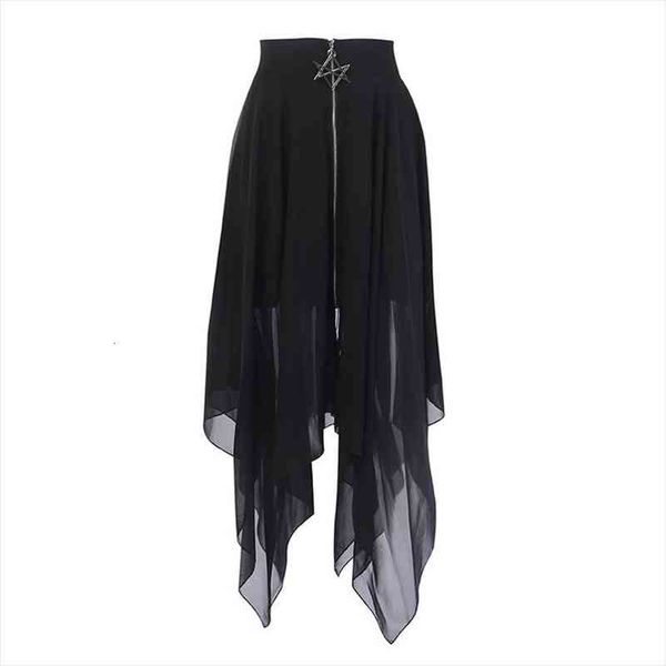 summer mesh irregular women skirts pentagram zipper black punk skirts gothic darkness lady skirt casual loose streetwear
summer mesh irregular women skirts pentagram zipper black punk skirts gothic darkness lady skirt casual loose streetwear