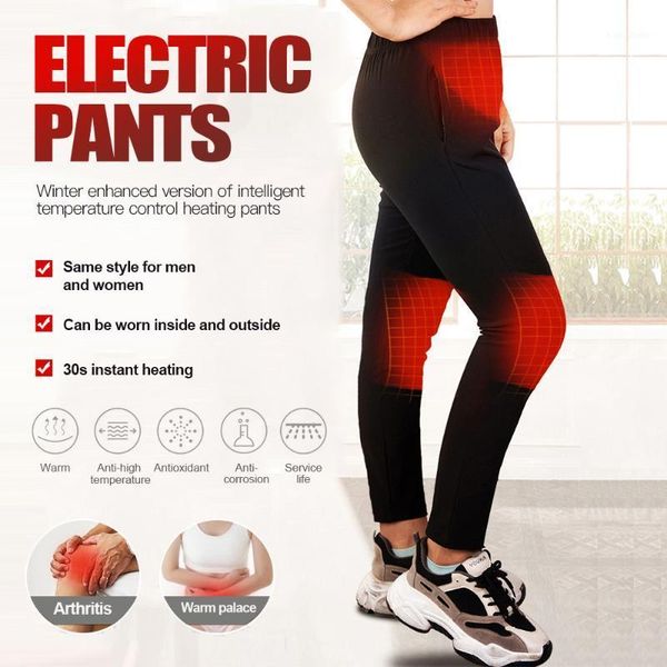 outdoor pants adjustable heat heating trousers for men women electric heated usb skiing climbing hinking pants1, Black;green