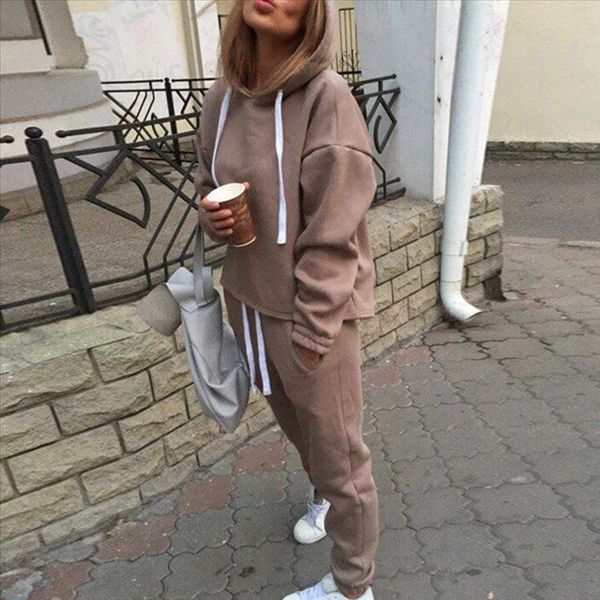 women tracksuit long sleeve hooded sweatshirts 2 piece set casual sport suit women hoodies crop long pants set, Gray
women tracksuit long sleeve hooded sweatshirts 2 piece set casual sport suit women hoodies crop long pants set, Gray