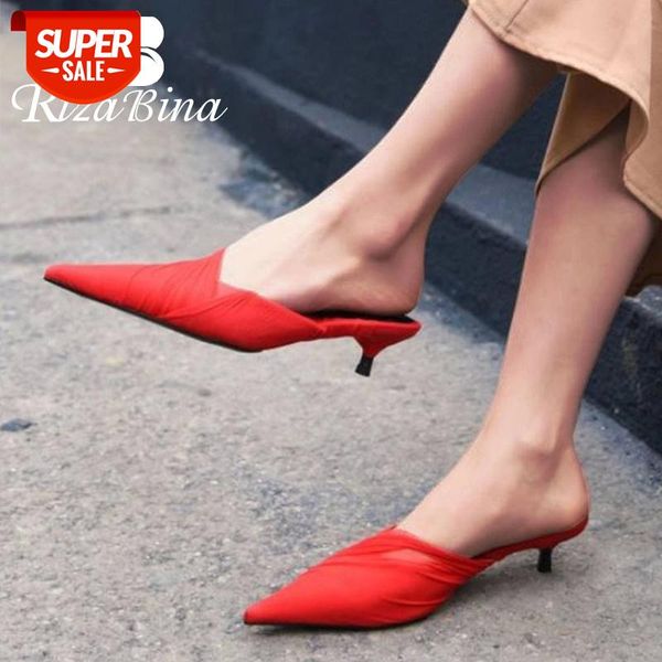 rizabina sandals shoes women fashion solid color real leather slippers lady thin heels pointed toe pleated footwear size 33-40 #vj6a, Black
rizabina sandals shoes women fashion solid color real leather slippers lady thin heels pointed toe pleated footwear size 33-40 #vj6a, Black
