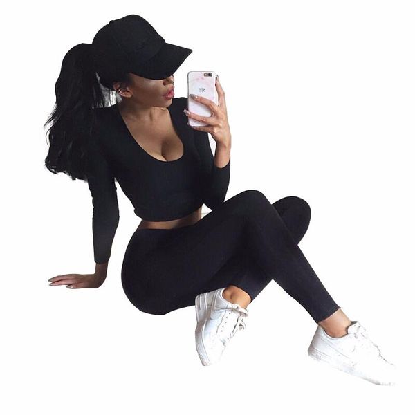 aqloac women sportwear two piece set casual long sleeve high waist push up breathable slim yoga pants female yoga suit, White;red
aqloac women sportwear two piece set casual long sleeve high waist push up breathable slim yoga pants female yoga suit, White;red