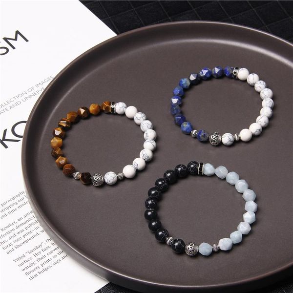 beaded, strands men bracelets,silver color cz charm bangle,faceted natural reiki chakra stone beads pulsera,hanmade stretch femme party jewe, Black
beaded, strands men bracelets,silver color cz charm bangle,faceted natural reiki chakra stone beads pulsera,hanmade stretch femme party jewe, Black
