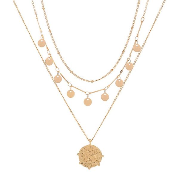 chains canner european and american original disc tassel retro roman portrait pendant multilayer necklace for women fashion jewelry, Silver
chains canner european and american original disc tassel retro roman portrait pendant multilayer necklace for women fashion jewelry, Silver