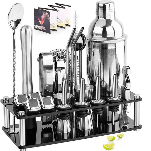 bartender kit boston cocktail shaker set with acrylic standstainless steel ice cube for mixed drinks martini bar tools set
bartender kit boston cocktail shaker set with acrylic standstainless steel ice cube for mixed drinks martini bar tools set