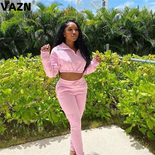 vazn 2020 early autumn lady pink solid 2-piece long set full sleeve v-neck long pants set casual sweet sets1, Gray
vazn 2020 early autumn lady pink solid 2-piece long set full sleeve v-neck long pants set casual sweet sets1, Gray