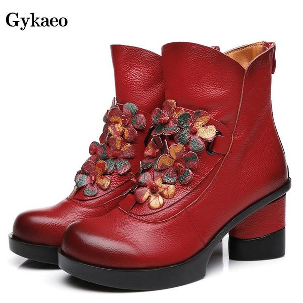 boots gykaeo winter women's vintage floral high heels cotton thick soled ethnic embroidery real leather mother party shoes, Black
boots gykaeo winter women's vintage floral high heels cotton thick soled ethnic embroidery real leather mother party shoes, Black