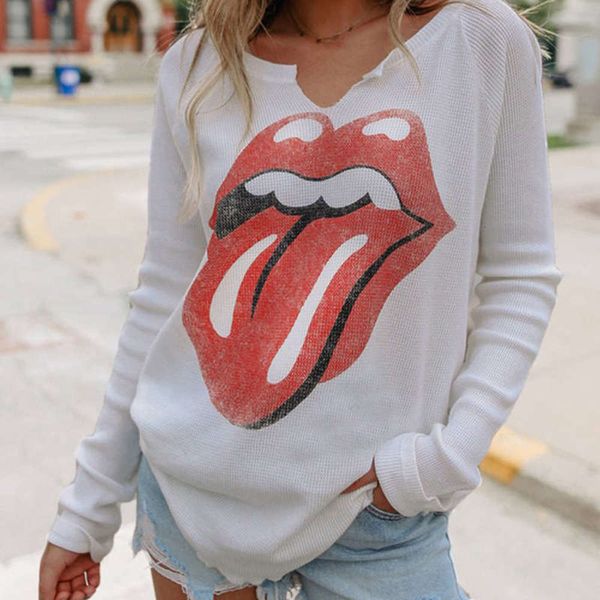new shiying lip t-shirt women's autumn print street style round neck long sleeve casual 2521508, Black;gray
new shiying lip t-shirt women's autumn print street style round neck long sleeve casual 2521508, Black;gray