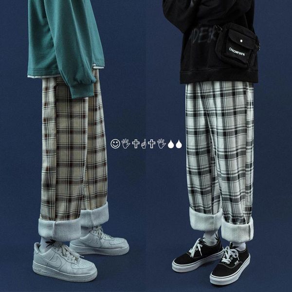 men's pants 2021 thickened plush casual cargo plaid printing baggy haren trendy loose streetwear hip hop trousers s-2xl, Black
men's pants 2021 thickened plush casual cargo plaid printing baggy haren trendy loose streetwear hip hop trousers s-2xl, Black