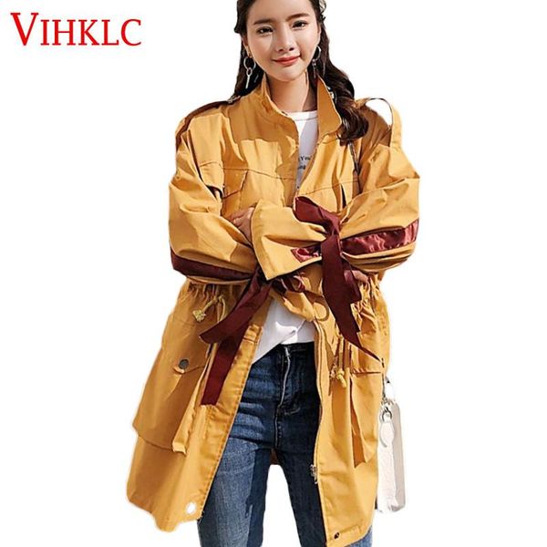 chic trench coat women long section korean version spring autumn 2020 new student port wind loose waist tooling coat tide x208, Tan;black
chic trench coat women long section korean version spring autumn 2020 new student port wind loose waist tooling coat tide x208, Tan;black