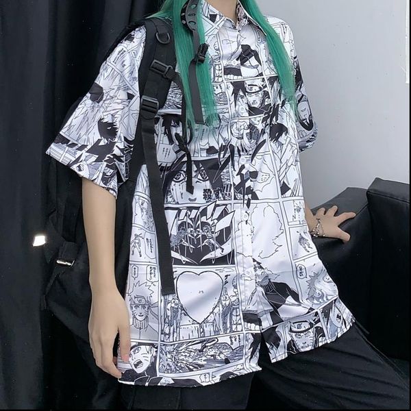 anime naruto manga print summer women button up shirt short sleeve harajuku streetwear clothes blouse graphic cardigan, White
anime naruto manga print summer women button up shirt short sleeve harajuku streetwear clothes blouse graphic cardigan, White