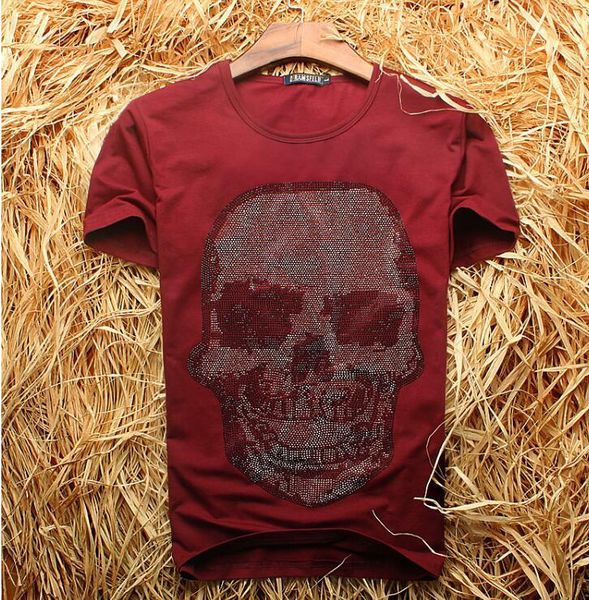 skull diamonds cotton the neck-neck short sleeves designer shirt for men will see tee q31x, White
skull diamonds cotton the neck-neck short sleeves designer shirt for men will see tee q31x, White